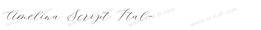 Amelina Script Ital字体转换